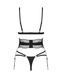 Сексуальный комплект с подвязками для чулок Obsessive Lobellis 3-pcs set, размер XS/S картинка 5