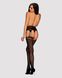 Чулки с поясом и леопардовым принтом Obsessive Garter stockings S817, размер S/M/L картинка 6