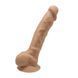 Фаллоимитатор на присоске SilexD Tomas Caramel (MODEL 1 size 9in), диаметр 4,9 см картинка 1