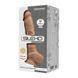 Фаллоимитатор на присоске SilexD Tomas Caramel (MODEL 1 size 9in), диаметр 4,9 см картинка 2