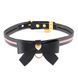 Поводок с ошейником LOCKINK SEVANDA Love Heart Butterfly Leather Collar Set Black картинка 5