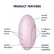 Вакуумний стимулятор із вібрацією Satisfyer Vulva Lover 3 Pink картинка 10