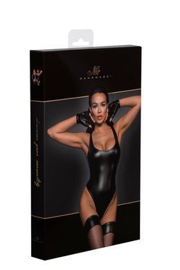 Боди под кожу Noir Handmade F244 Powerwetlook body with high cut bottom hem, размер S картинка