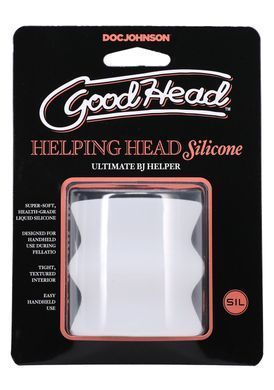 Мастурбатор наскрізний Doc Johnson GoodHead Helping Head Silicone зображення