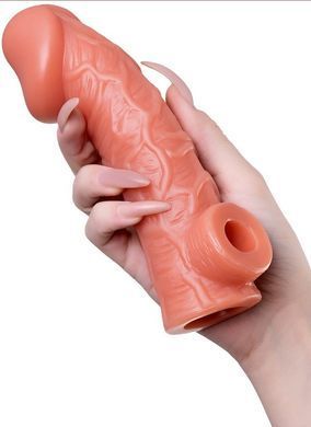 Насадка на член з отвором для мошонки Kokos Cock Sleeve CS 001, розмір M зображення