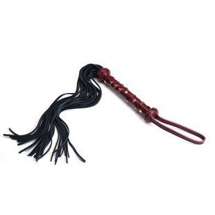 Флогер шкіряний Liebe Seele Wine Red Studded Flogger зображення