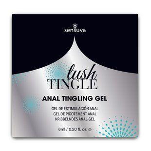 Пробник анального стимулюючого гелю з ефектом поколювання Sensuva Tush Tingle, м'ята (6 мл) зображення