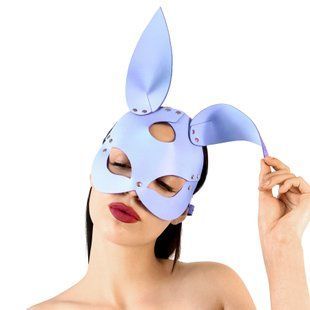 Кожаная маска зайчика Art of Sex Bunny mask, цвет Лавандовый картинка