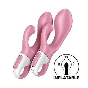 Вібратор-кролик надувний Satisfyer Air Pump Bunny 2 (діаметр 4 - 5,5 см) зображення