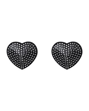 Пестіс - серце зі стразами Obsessive A750 nipple covers One size (2 шт) зображення