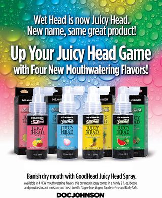 Увлажняющий оральный спрей Doc Johnson GoodHead Juicy Head Dry Mouth Spray Cotton Candy, сладкая вата (59 мл) картинка