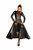 Сексуальное платье-плащ Noir Handmade F128C Powerwetlook gown coat, размер S картинка