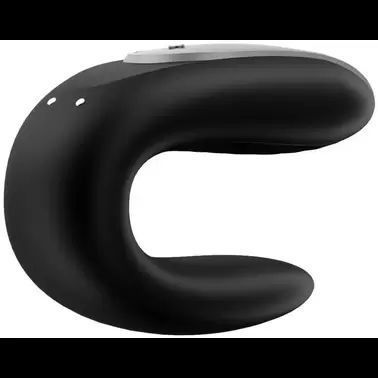 Смарт-вібратор для пар з пультом ДУ Satisfyer Double Fun Black (ширина 3 см) зображення