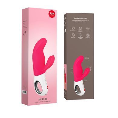 Вибратор кролик Fun Factory MISS BI pink/white (диаметр 4,1 см) картинка