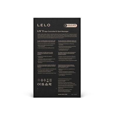 Смарт вибратор для точки G LELO Liv 3 Plum (диаметр 4,2 см) картинка