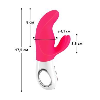Вибратор кролик Fun Factory MISS BI pink/white (диаметр 4,1 см) картинка