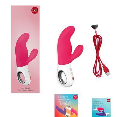 Вибратор кролик Fun Factory MISS BI pink/white (диаметр 4,1 см) картинка