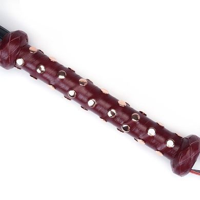 Флогер кожаный Liebe Seele Wine Red Studded Flogger картинка