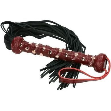 Флогер кожаный Liebe Seele Wine Red Studded Flogger картинка