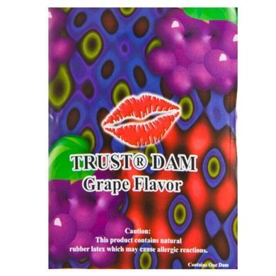 Латексная салфетка для оральных ласк Latex Dental Dams Grape (1 шт) картинка
