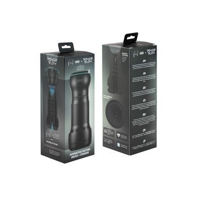 Мастурбатор Kiiroo Feel Pocket зі всмоктувальною інтерактивною насадкою PowerBlow Combo Set зображення