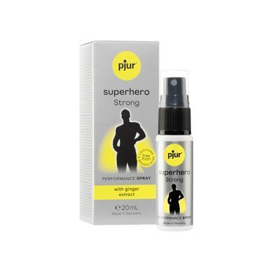 Пролонгирующий спрей для мужчин с экстрактом имбиря pjur Superhero Strong Spray (20 мл) картинка