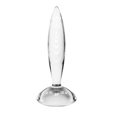 Скляна анальна пробка Satisfyer Sparkling Crystal (діаметр 3,5 см) зображення
