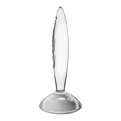 Скляна анальна пробка Satisfyer Sparkling Crystal (діаметр 3,5 см) картинка