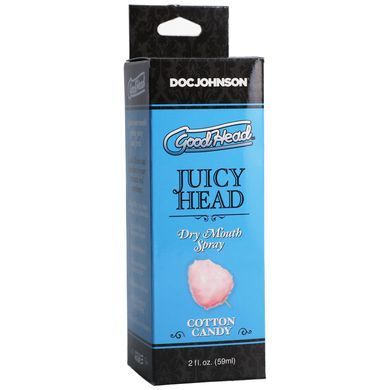 Зволожуючий оральний спрей Doc Johnson GoodHead Juicy Head Dry Mouth Spray Cotton Candy, солодка вата (59 мл) зображення