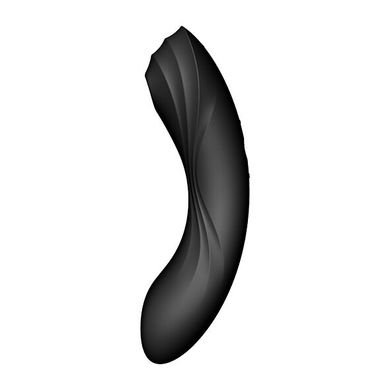 Вакуумний стимулятор із вібрацією Satisfyer Curvy Trinity 4 Black (діаметр 3,8 см) зображення