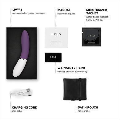 Смарт вибратор для точки G LELO Liv 3 Plum (диаметр 4,2 см) картинка