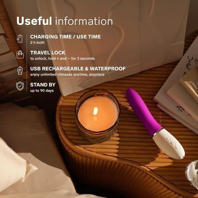 Смарт вибратор для точки G LELO Liv 3 Plum (диаметр 4,2 см) картинка