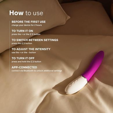 Смарт вибратор для точки G LELO Liv 3 Plum (диаметр 4,2 см) картинка