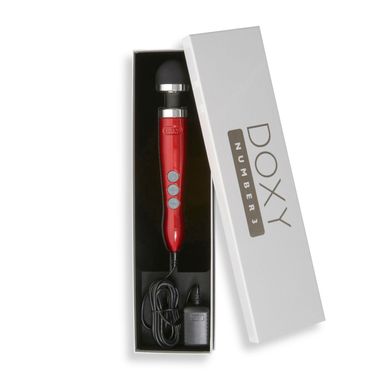 Вібромасажер - мікрофон DOXY Number 3 Candy Red, працює від мережі зображення