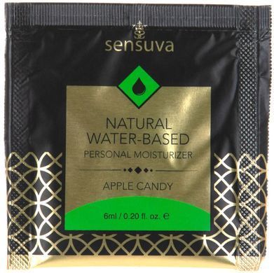 Лубрикант на водній основі їстівний Sensuva Natural Water-Based Apple Candy, карамельне яблуко (57 мл) зображення