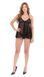 Очаровательная рубашка + трусики Passion ECO KERRIA CHEMISE black, размер L/XL картинка 8