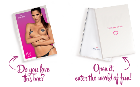 Пэстис - сердце со стразами Obsessive A750 nipple covers One size (2 шт) картинка