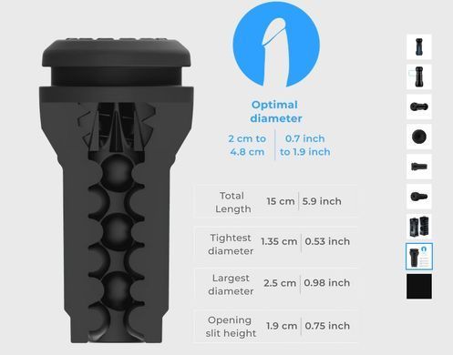 Мастурбатор Kiiroo Feel Pocket зі всмоктувальною інтерактивною насадкою PowerBlow Combo Set зображення