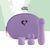 Мини-вибратор с двумя насадками FeelzToys Mister Bunny Purple (работает от батарейки) картинка