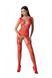 Бодистокинг с плетением на груди и доступом Passion BS099 One Size, red картинка