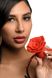 Силіконовий кляп з трояндою Master Series Blossom Silicone Rose Gag Red (діаметр 4,3 см) картинка 8