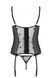 Корсет с подвязками + стринги Passion LOVELIA CORSET black, размер S/M картинка 6