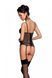 Корсет с подвязками + стринги Passion LOVELIA CORSET black, размер S/M картинка 2