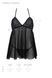 Очаровательная рубашка + трусики Passion ECO KERRIA CHEMISE black, размер L/XL картинка 5