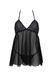 Очаровательная рубашка + трусики Passion ECO KERRIA CHEMISE black, размер L/XL картинка 3