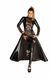 Сексуальное платье-плащ Noir Handmade F128C Powerwetlook gown coat, размер S картинка 1