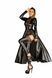 Сексуальное платье-плащ Noir Handmade F128C Powerwetlook gown coat, размер S картинка 3