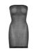 Короткое прозрачное платье с люрексом и стразами Leg Avenue Shimmer Sheer rhinestone tube dress OS Black/Silver картинка 3