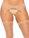 Пояс для панчіх зі стразами Leg Avenue Rhinestone garterbelt Nude One Size картинка 1