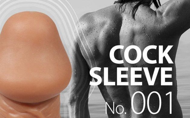 Насадка на член з отвором для мошонки Kokos Cock Sleeve CS 001, розмір M зображення